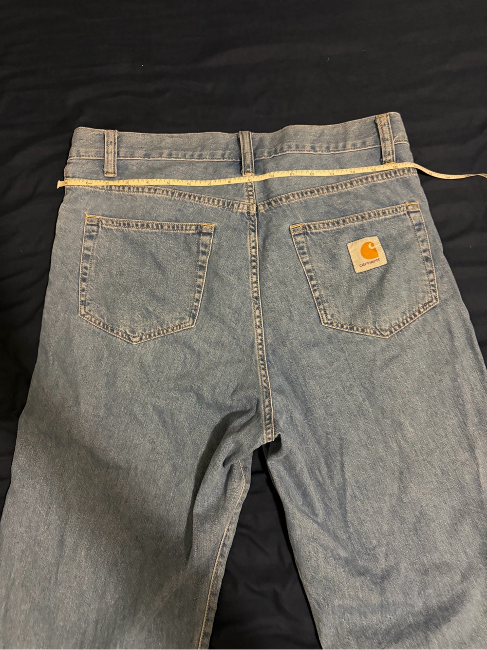 Carhartt WIP Classic Men's Straight-Leg Jeans in Light Blue - Picture 2 of 3